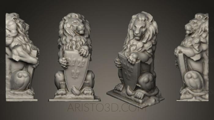 Figurines lions tigers sphinxes (STKL_0171) 3D model for CNC machine